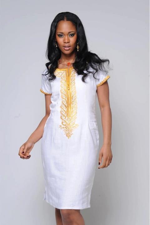 African Embroidery Dress
